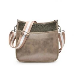 Purple Door Boutique Accessories/Gifts Jen & Co. Jolee Cheetah Print Gold Crossbody Purse