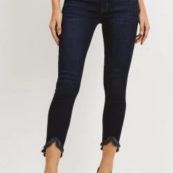 Just USA Denim Just USA Frayed Hem Skinny Jeans