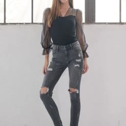 Kan Can Jeans Kan Can Light Black Skinny Jeans