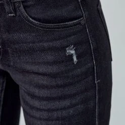 Kan Can Dark Grey Flare Jeans Ladies'