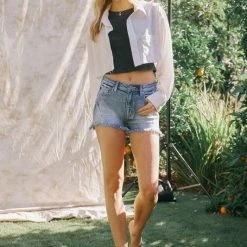 Kan Can Jeans Kan Can High Rise Denim Shorts