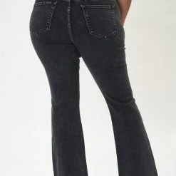 Ladies' Kan Can Ultra High Rise Black Flare Jeans