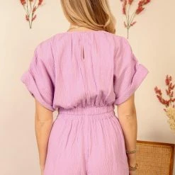 Purple Door Boutique New Arrivals Sunset Cruise Lavender Romper