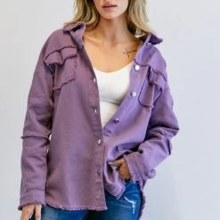 Purple Door Boutique New Arrivals Rock & Roll Lavender Jacket
