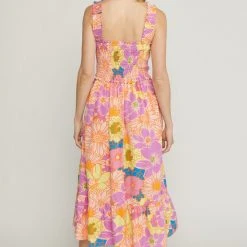 Purple Door Boutique Vacation Florals Lavender Midi Dress New Arrivals