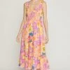 Purple Door Boutique Vacation Florals Lavender Midi Dress New Arrivals