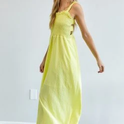 Purple Door Boutique Forever Vacation Lemon Maxi Dress New Arrivals