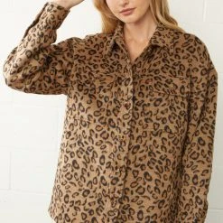 Purple Door Boutique Darling Caramel Leopard Print Jacket