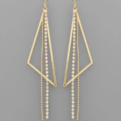 Purple Door Boutique Lets Go Out Crystal Earrings Jewelry