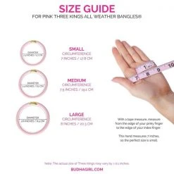BuDha Girl BuDhaGirl Pink Three Kings All Weather Bangles