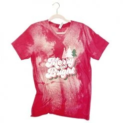 Pink Armadillos Youth Merry And Bright Red Tee New Arrivals