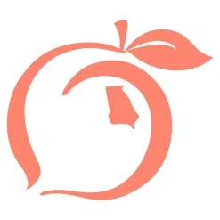 Peach State Pride 'Logo Decal' - Peach Accessories/Gifts