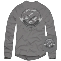 T-Shirts Over Under 'Traditional Outdoorsman' Long Sleeve - Grey