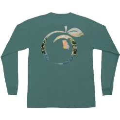 T-Shirts Peach State Pride 'Harvest Peach' Long Sleeve - Emerald
