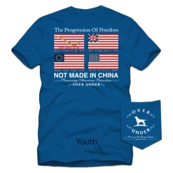 Over And Under Over Under Youth 'Progression Of Freedom' Short Sleeve - Blue T-Shirts