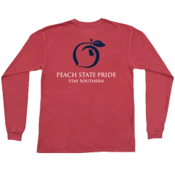 T-Shirts Peach State Pride Youth Classic Stay Southern Crimson T Shirt