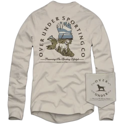 T-Shirts Over Under 'Busted Covey' Long Sleeve - Oyster