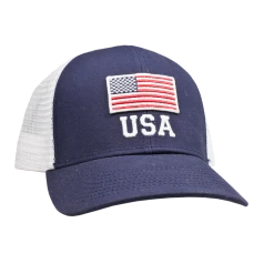 Peach State Pride 'USA Flag' Trucker Hat - Navy