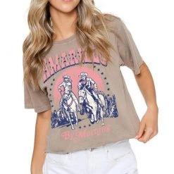 Purple Door Boutique Amarillo By Morning Mocha Tee