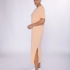 Mono B Athleisure Mono B Apricot T-Shirt Maxi Dress