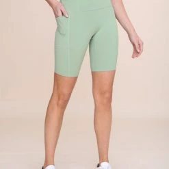 Mono B Athleisure Mono B Fair Green Essential Biker Shorts New Arrivals