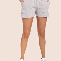 Mono B Athleisure Mono B Light Grey Shorts