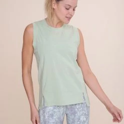 Mono B Athleisure New Arrivals Mono B Sage Sleeveless Top