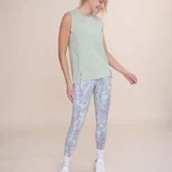 Mono B Athleisure New Arrivals Mono B Sage Sleeveless Top