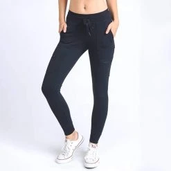 Mono B Athleisure New Arrivals Mono B Black Cargo Leggings