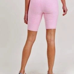 Mono B Athleisure Mono B Staying Sassy Pink Floral Biker Shorts