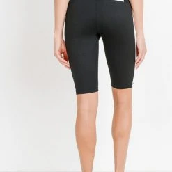 Mono B Athleisure Mono B Colorblock Black White Biker Shorts Ladies'