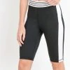 Mono B Athleisure Mono B Colorblock Black White Biker Shorts Ladies'