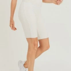 Mono B Athleisure Summer SALE Mono B Staying Sassy Natural Textured Biker Shorts