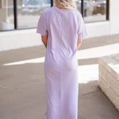 Mono B Athleisure Mono B Orchid T-Shirt Maxi Dress New Arrivals