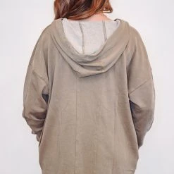 Mono B Athleisure Mono B Mushroom Longline Hoodie Pullover