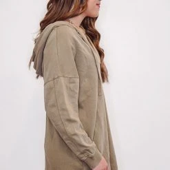 Mono B Athleisure Mono B Mushroom Longline Hoodie Pullover