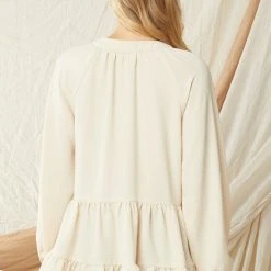 Purple Door Boutique New Arrivals Perfectly Yours Tiered Natural Top