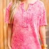 The Purple Door Boutique Summer Knit Fuchsia Top