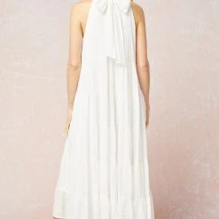 Purple Door Boutique Sunday Evening Off White Maxi Dress