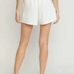 Purple Door Boutique Perfect Pair Off White Shorts