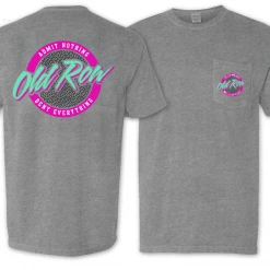 T-Shirts Old Row Circle Logo Grey T Shirt