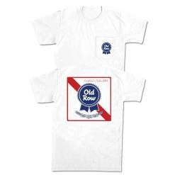 T-Shirts Old Row Ribbon Beer White T Shirt