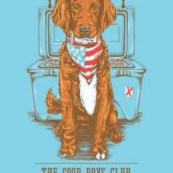 T-Shirts Old Row Good Boys Club USA Chambray T Shirt