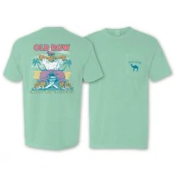 T-Shirts Old Row Smooth And Unfiltered Green Short Sleeve T-Shirt