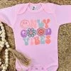 Purple Door Boutique Boutique Clothing Only Good Vibes Baby Onesie