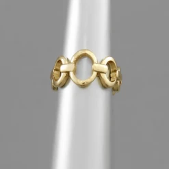 Purple Door Boutique Jewelry Oval Chain Gold Rings