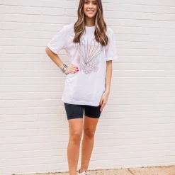Purple Door Boutique Vintage White Dreamer Graphic Tee