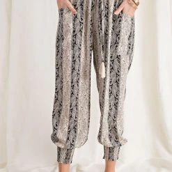 Purple Door Boutique My Own Paisley Print Jogger Pants