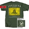 T-Shirts Southern Strut 'Gadsen Flag' Short Sleeve - Moss