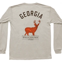 Men's Peach State Pride Topo Deer T Shirt